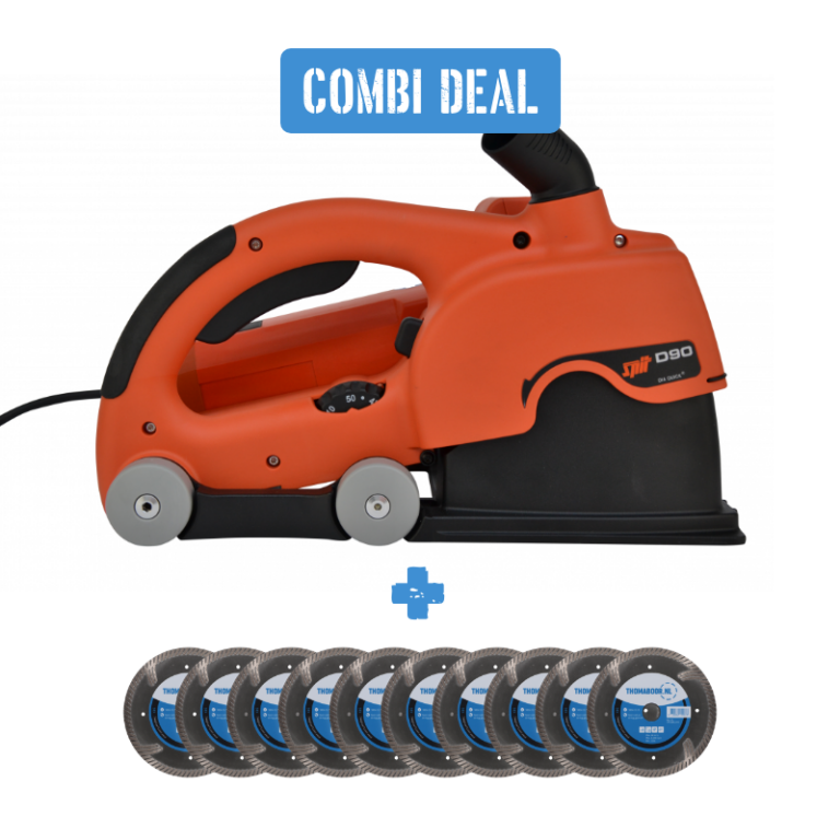 Spit D90 sleuvenzaagmachine incl. 10x zaagblad universeel 150mm Thomaboor