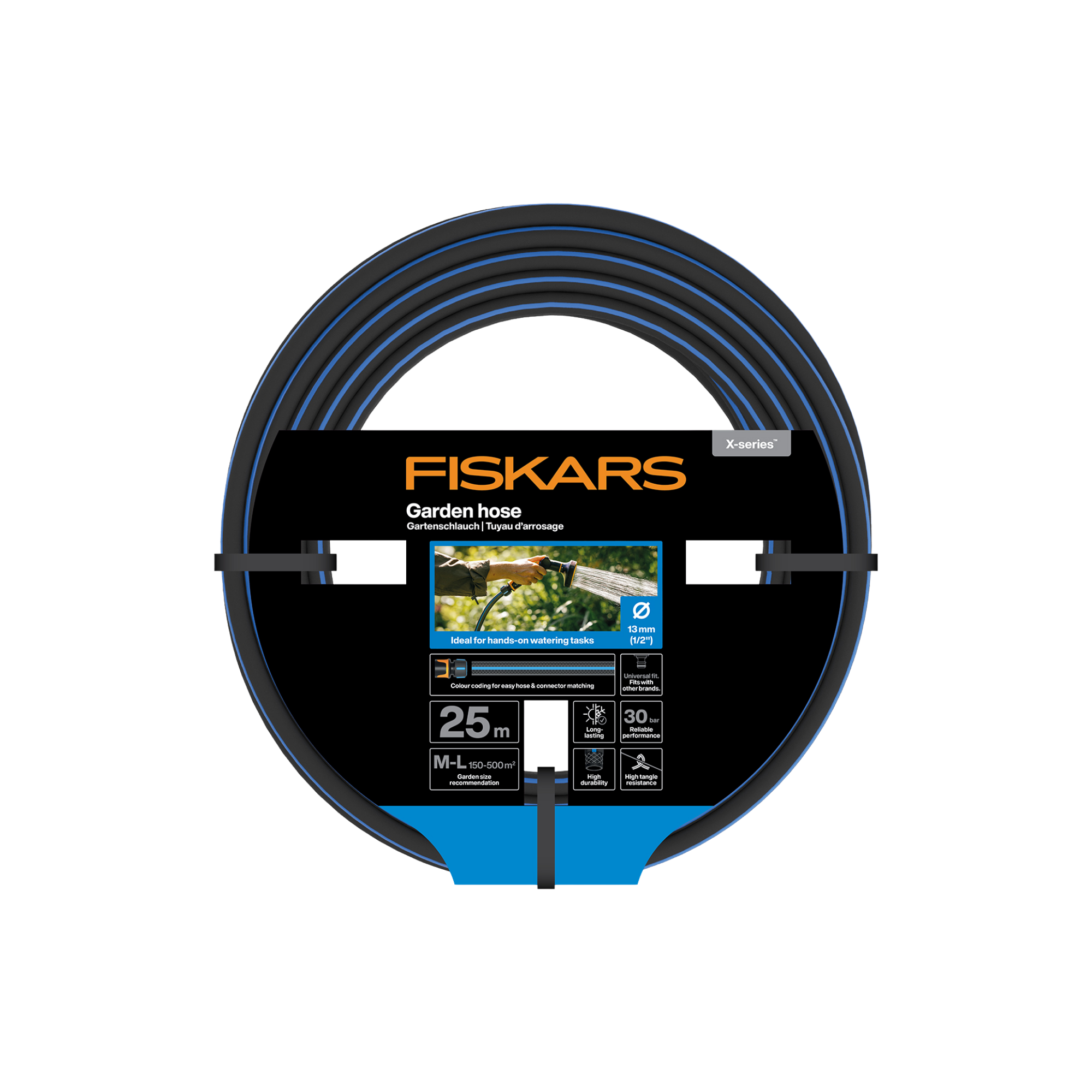 FISKARS X-Series tuinslang 13 mm (1/2”) 25 meter - Afbeelding 2